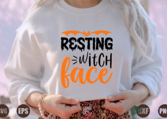 resting witch face t shirt design online