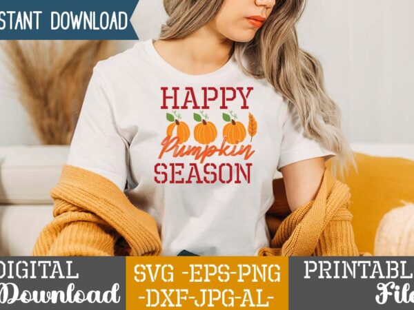 Happy pumpkin season svg design