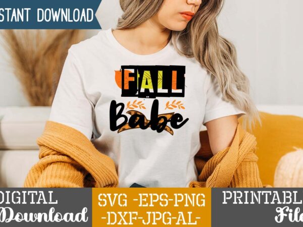 Fall babe sublimation design