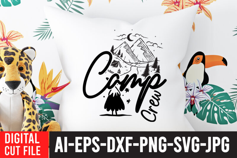 Camp Crew T-Shirt Design , Camping SVG Bundle, 42 Camping Svg, Camper Svg, Camp Life Svg, Camping Sign Svg, Summer Svg, Adventure Svg, Campfire Svg, Camping cut files,Camping SVG Bundle,