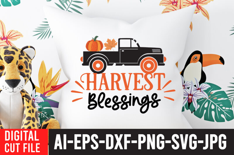 Harvest Blessings T-shirt Design, Fall T-Shirt Design Bundle , Fall SVG Bundle Quotes , Funny Fall SVG Bundle 20 Design , Fall svg bundle, autumn svg, hello fall svg, pumpkin