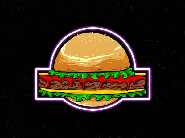 Burger park t shirt template