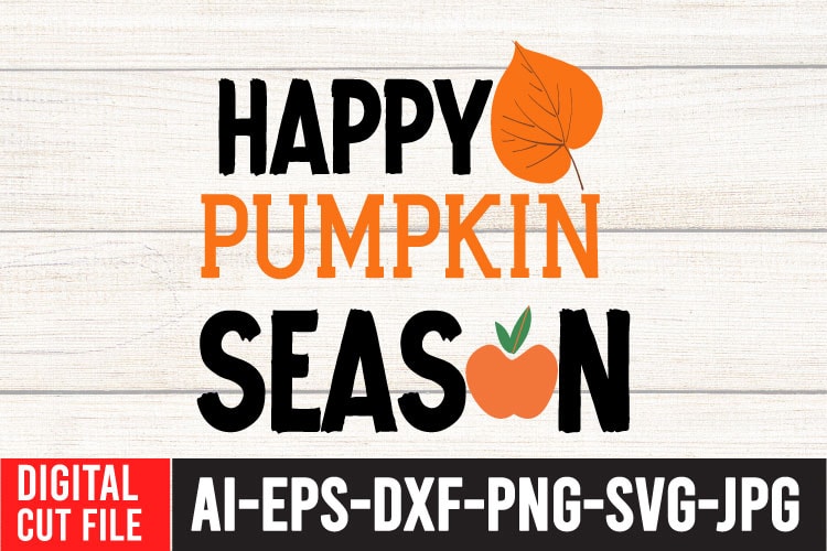 Happy Pumpkin Season T-Shirt Design