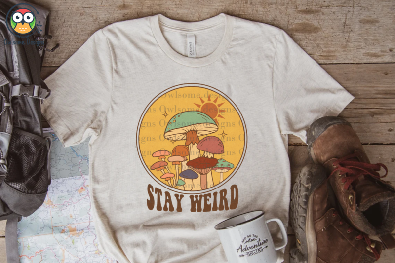 Stay weird Sublimation Design