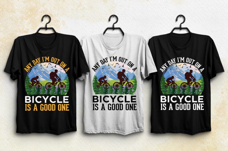 Bicycle Biker T-Shirt Design Bundle