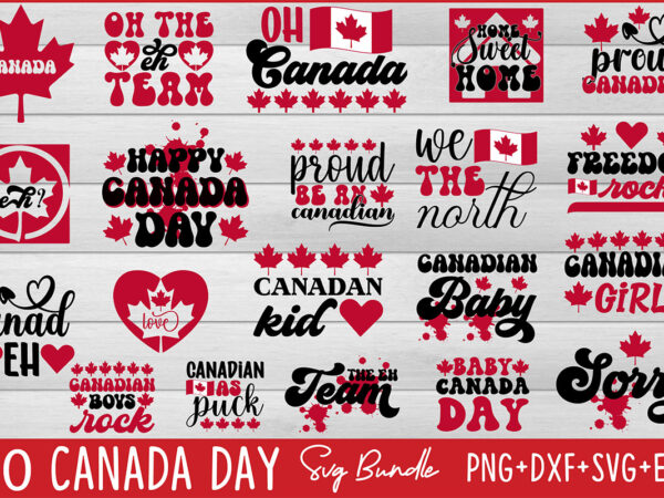 Canada day svg bundle t shirt vector file