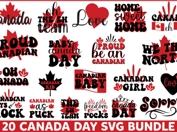 Canada day svg bundle t shirt vector file