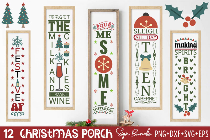 Christmas Porch Sign Bundle