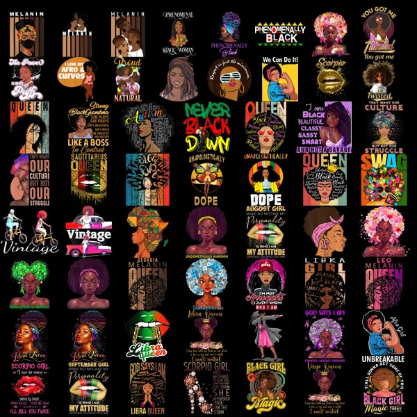 Bundle 170 FIle Black Queen Bundle Png, Afro Woman Clipart, Black Girl ...