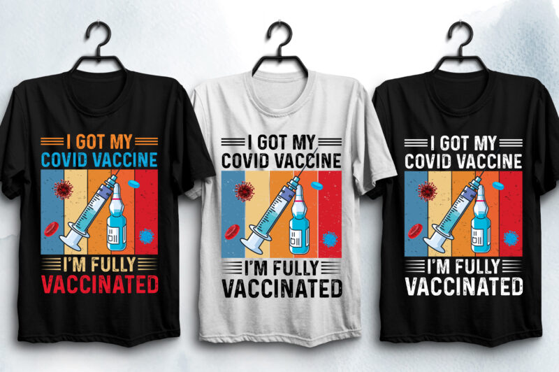 Vaccinated T-Shirt Design Bundle