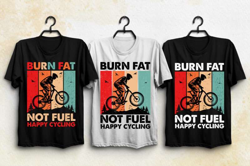 Bicycle Biker T-Shirt Design Bundle