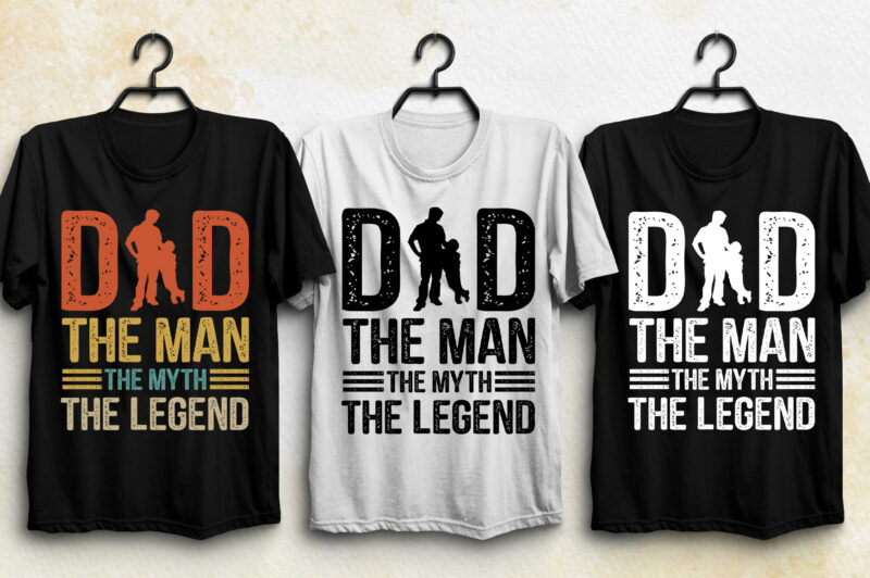 Dad Father Papa T-Shirt Design Bundle