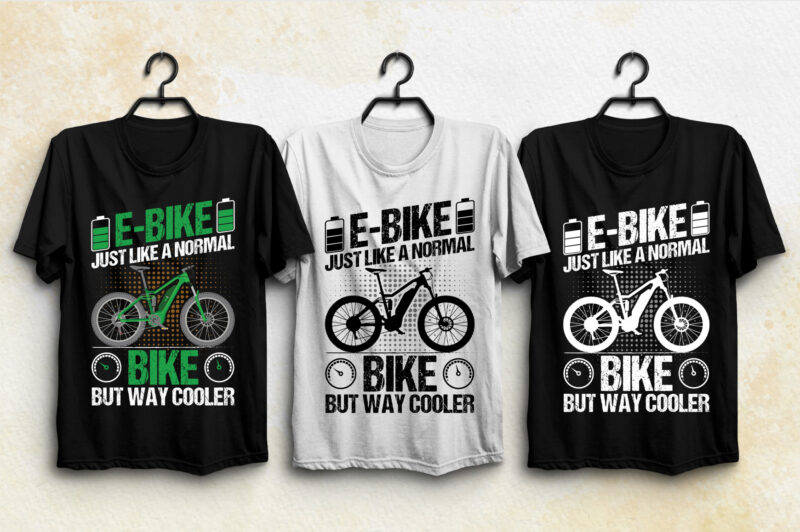 Bicycle Biker T-Shirt Design Bundle