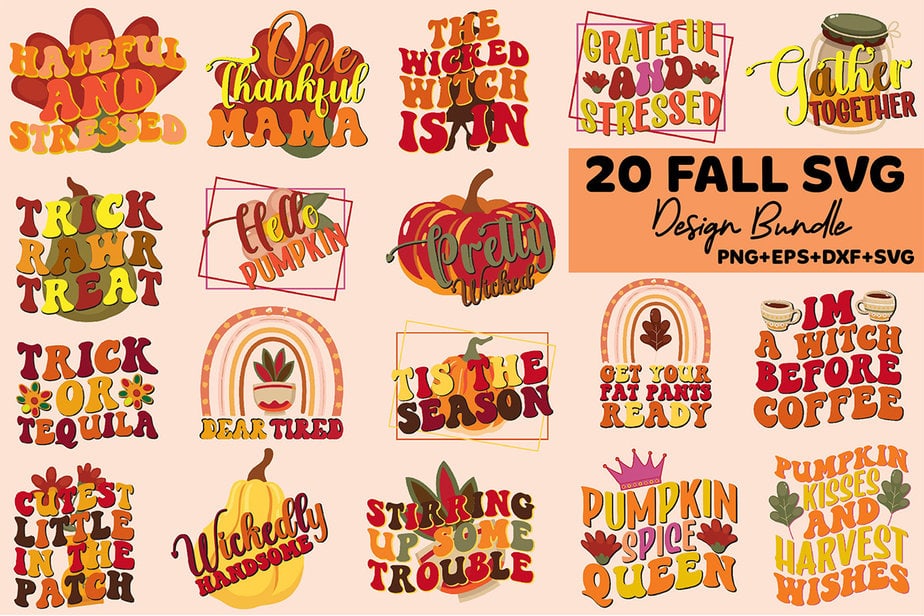 Fall Svg Design Bundle SVG Cricut Files - Buy t-shirt designs