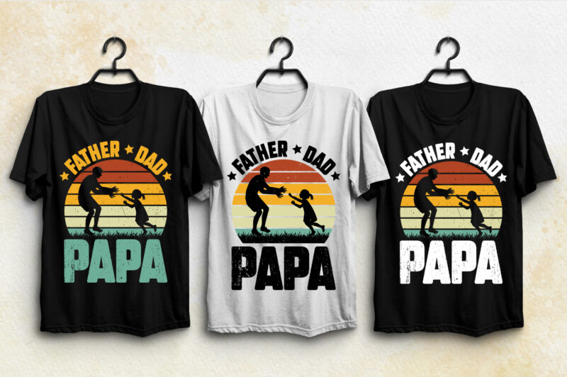 Vintage Sunset T-Shirt Design Bundle