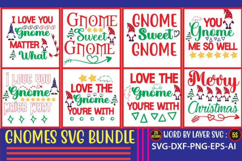 Christmas Gnome Mega Bundle , 160 t-shirt design mega bundle, christmas