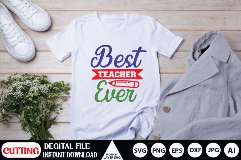 Back To School SVG Bundle, 20 SVG T-Shirt design,Teacher Svg, 100th days of school, Graduation Cap, Book, Kids Silhouette Png Eps Dxf Vinyl Decal Digital Cut File,Back To School SVG