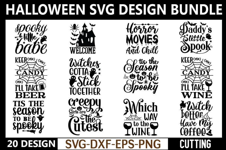 Halloween svg bundle graphic t shirt - Buy t-shirt designs