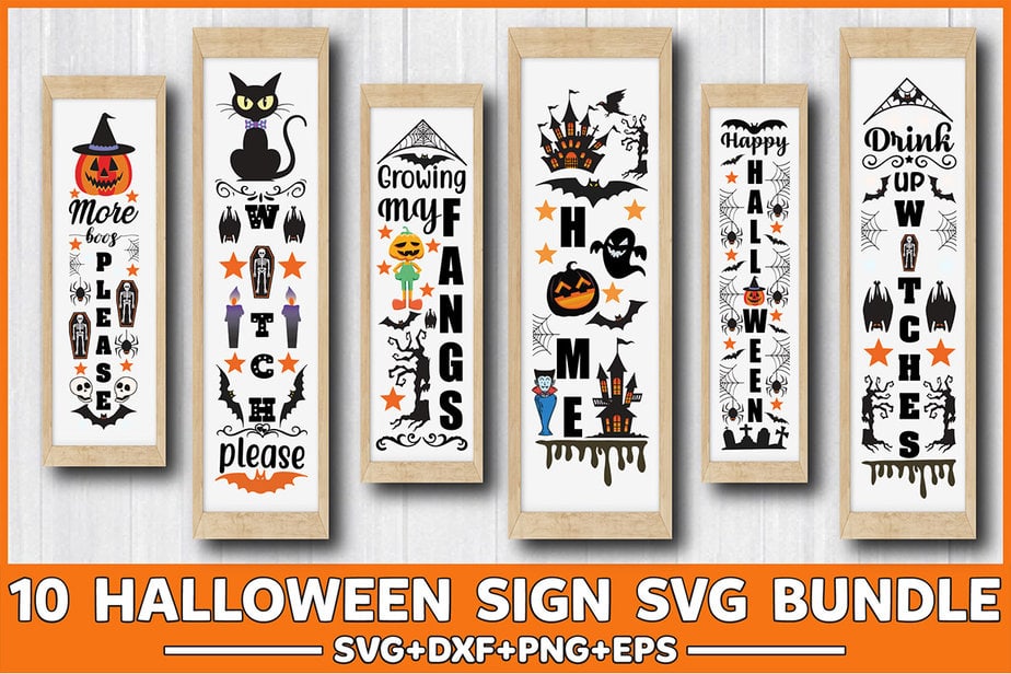 Halloween Sign Svg Bundle - Buy t-shirt designs