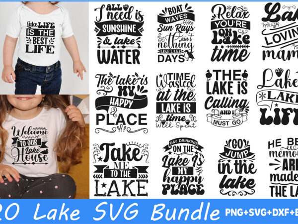 Lake svg bundle t shirt vector graphic