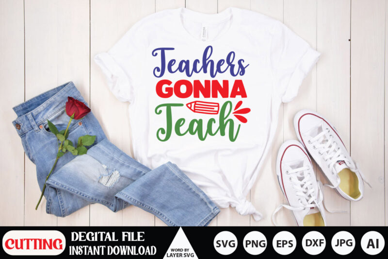 Back To School SVG Bundle, 20 SVG T-Shirt design,Teacher Svg, 100th days of school, Graduation Cap, Book, Kids Silhouette Png Eps Dxf Vinyl Decal Digital Cut File,Back To School SVG