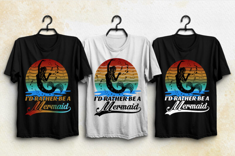 Retro Sunset T-Shirt Design Bundle