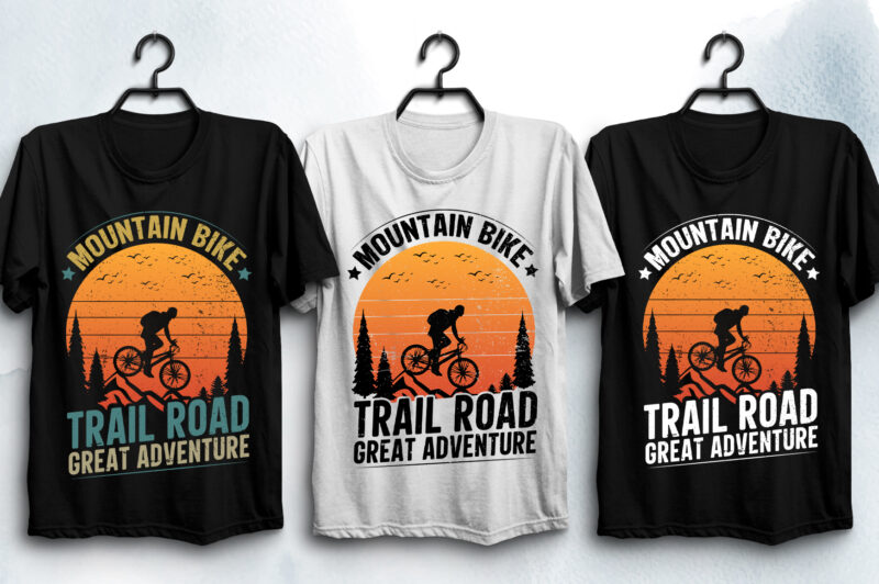 Bicycle Biker T-Shirt Design Bundle