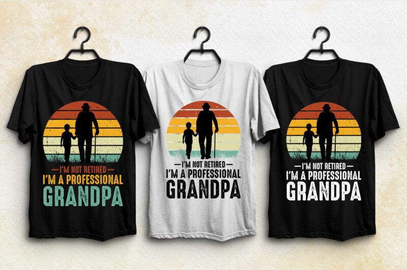 Sunset Retro Vintage T-Shirt Design Bundle