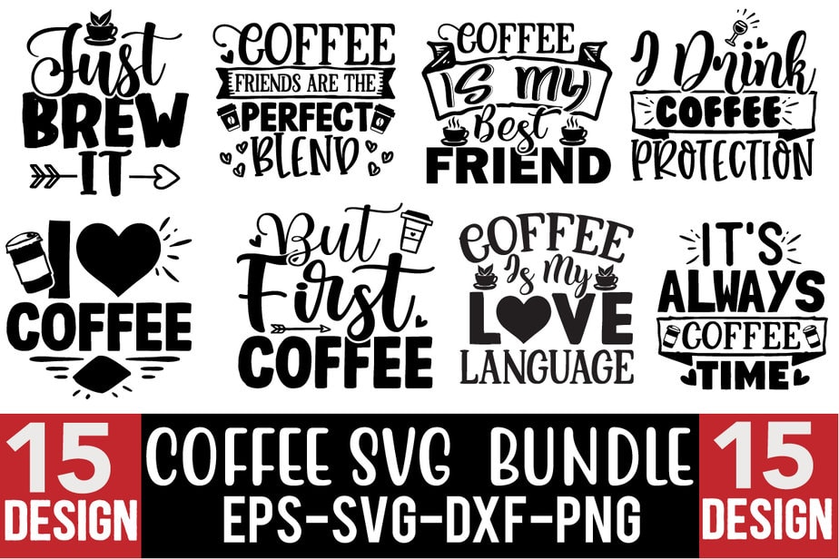 Coffee SVG Design Bundle - Buy t-shirt designs