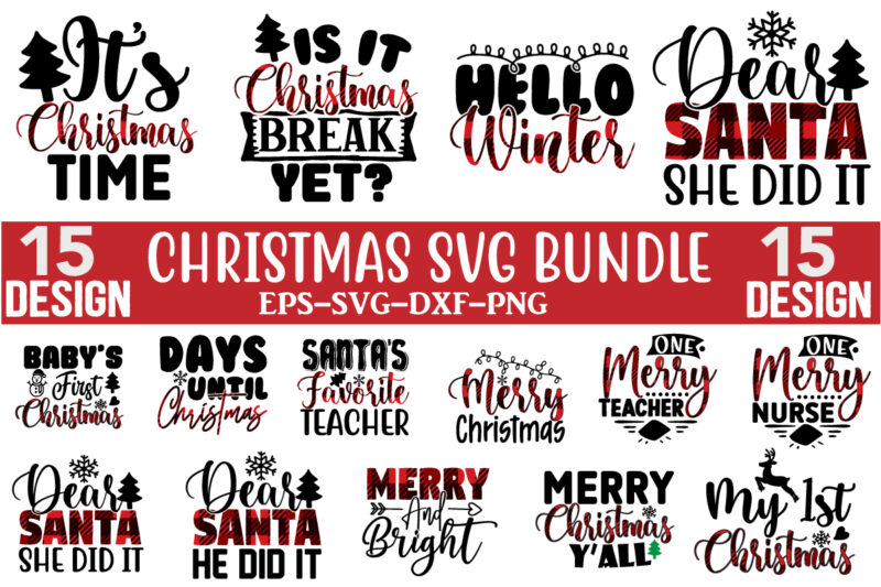 Christmas SVG T shirt design Bundle