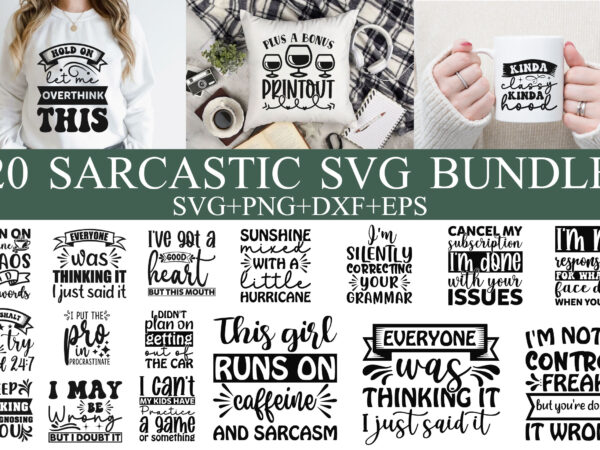 Sarcastic svg design bundle