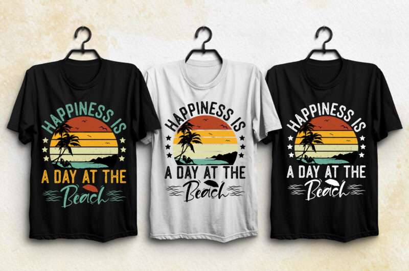 Vintage Sunset T-Shirt Design Bundle