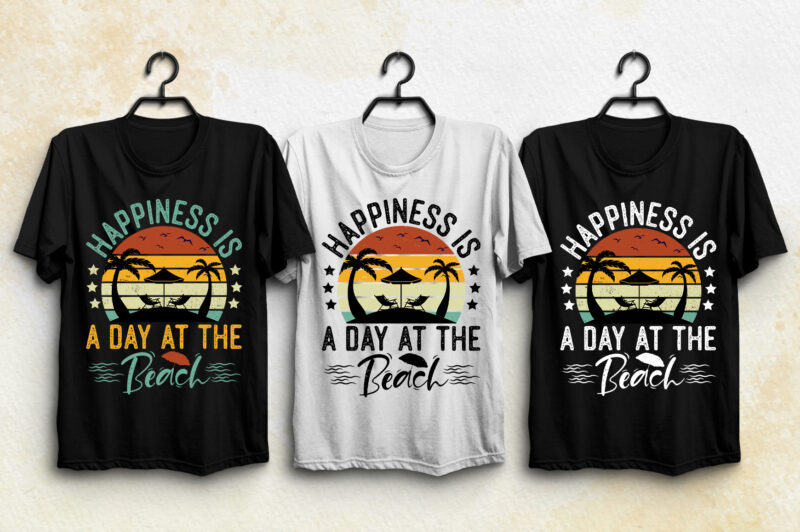 Vintage Sunset T-Shirt Design Bundle