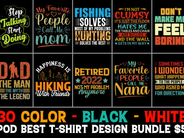 T-shirt design bundle