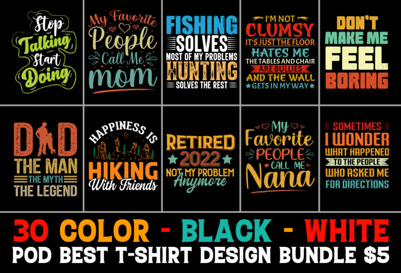 T-Shirt Design Bundle