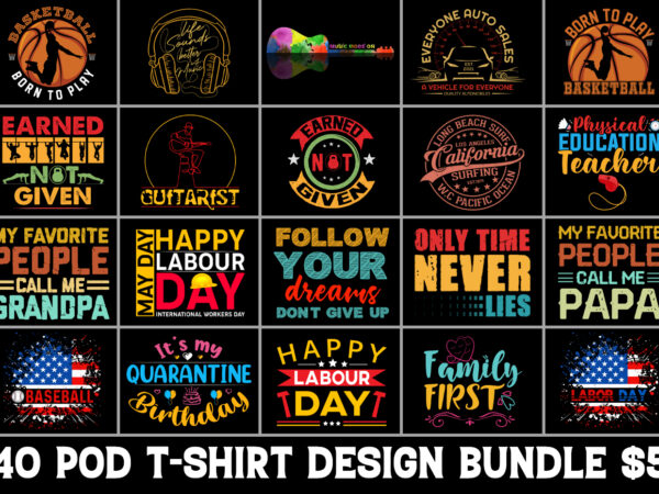 Minimalist t-shirt design bundle