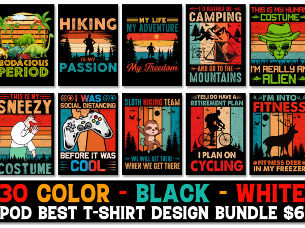 T-shirt design bundle