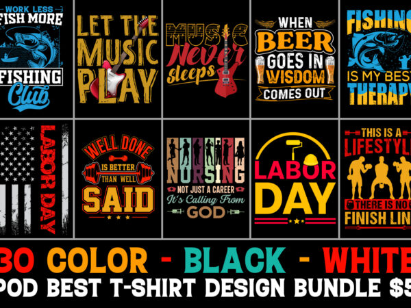 T-shirt design bundle