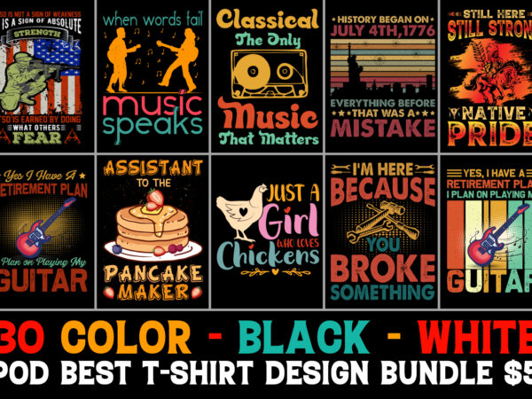 T-shirt design bundle