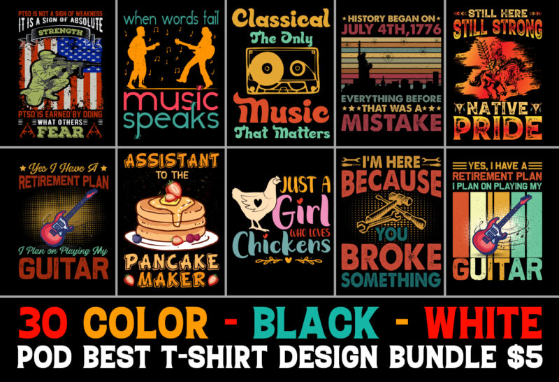 T-Shirt Design Bundle