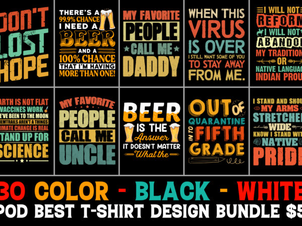 T-shirt design bundle