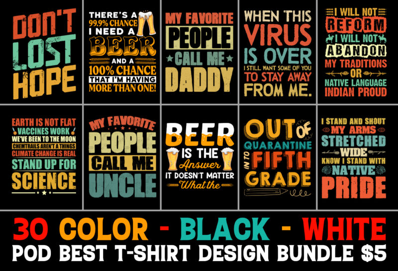 T-Shirt Design Bundle