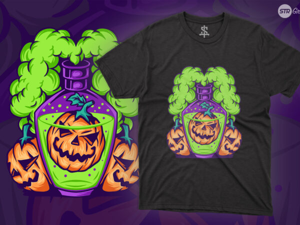 Poison pumpkin – illustration t shirt illustration