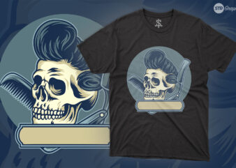 Skull Babershop – Illustration