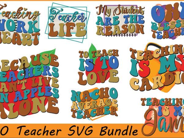 Teacher svg design bundle svg cricut files