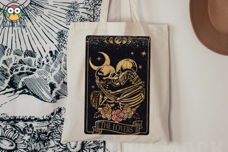 The Lovers tarot Sublimation Design