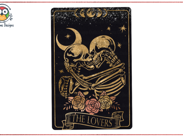 The lovers tarot sublimation design