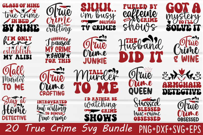 True Crime SVG Bundle