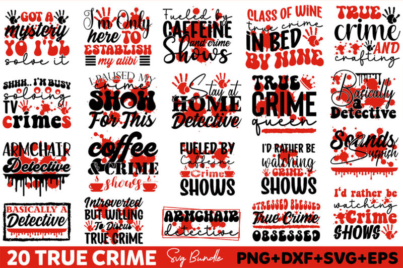 True Crime SVG Design Bundle