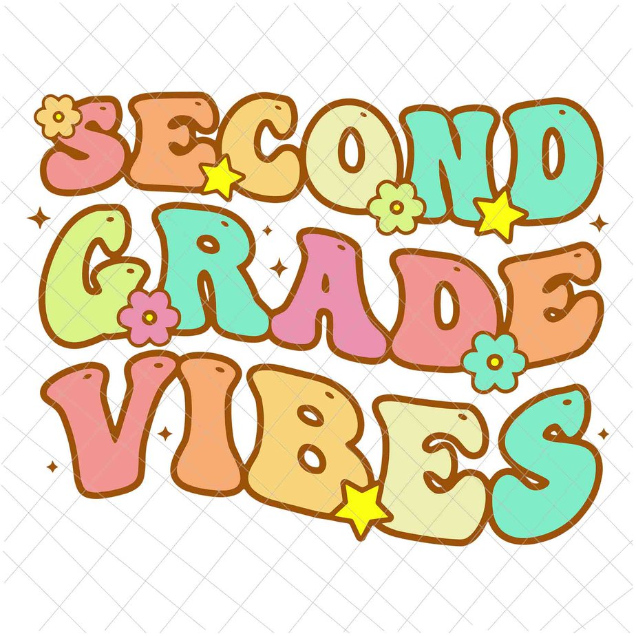 Second Grade Vibes Svg, Back To School Second Grade Vibes Student